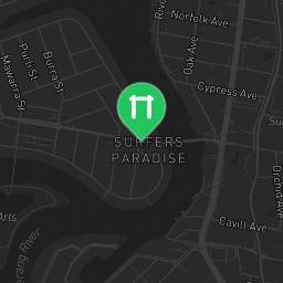 Map showing where Roma Park Outdoor Gym is