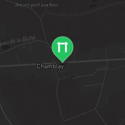 Map showing where Outdoor Gym Chamblay is