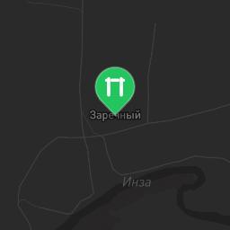 Map showing where Zarechnyy - Street Workout Park - Посёлок Монтажный is
