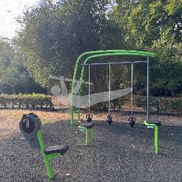 Map showing where Bishop's Park Outdoor Gym is