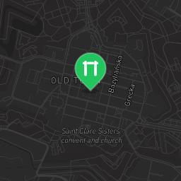 Map showing where Parkour/streer workout park przy elektryku is