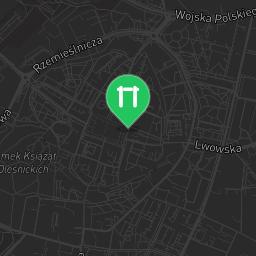 Map showing where Outdoor gym - Oleśnica - Calisthenics workout is