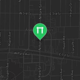 Map showing where Windy City Ninjas - Obstacle gym is