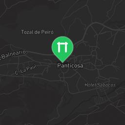 Map showing where Outdoor Fitness Panticosa is