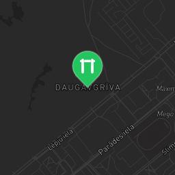 Map showing where Riga - Outdoor Exercise Gym - Daugavgrīvas Vidusskolas Stadions is