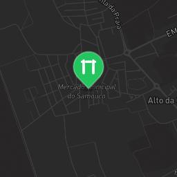 Map showing where Outdoor Fitness Samouco is