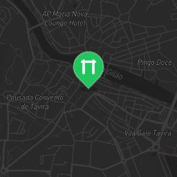 Map showing where Tavira - Fitness Trail is