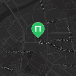 Map showing where Sokolov - Street Workout Park - Jelínkova is