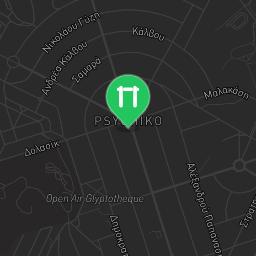 Map showing where Outdoor Gym Psychiko is