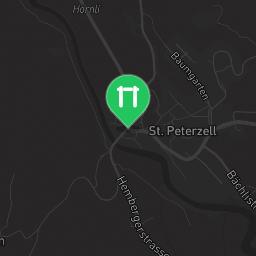 Map showing where Fitness Parcours St. Peterzell is