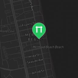 Map showing where Gold Coast - Outdoor Exercise Gym - Mermaid Beach Surf Club is