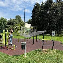 Map showing where Calisthenics Park presso Parco Pratone di Buscate is