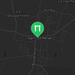 Map showing where Outdoor fitness training - Saint-M'Hervé - Calisthenics workout is