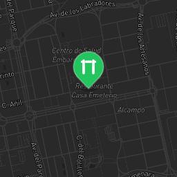 Map showing where Tres Cantos - Calisthenics Park - Parque Central is