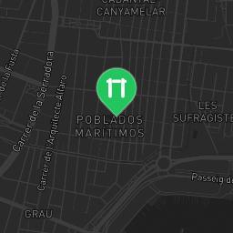 Map showing where Valencia - Outdoor Gym - El Cabanyal-El Canyamelar is
