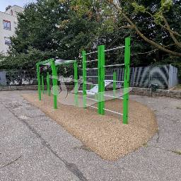 Map showing where Calisthenics Parkl Giardino San Paolo Torino is