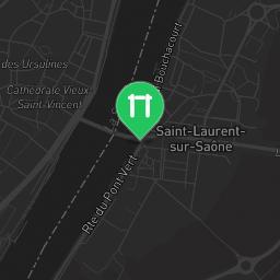 Map showing where Public gym park - Saint-Laurent-sur-Saône - Calisthenics workout is