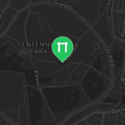 Map showing where Sydney - Outdoor Exercise park - Centennial Park is