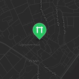 Map showing where Outdoor Fitness Gym "Truckers Gym" - Truckers Life Foundation (Autohof Total 24 Wörrstadt) is
