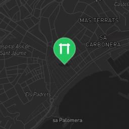 Map showing where Outdoor Fitness Blanes is