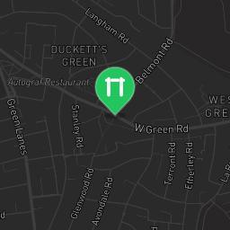 Map showing where Wood Green Common Outdoor Gym is