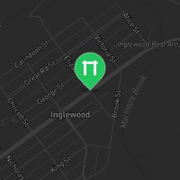 Map showing where Outdoor Gym Inglewood is