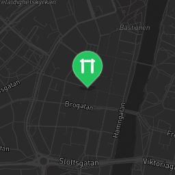 Map showing where Halmstad - Outdoor Fitness Gym - Linehedsparken is