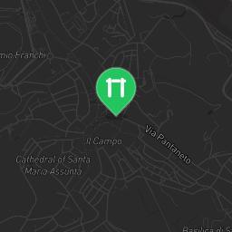 Map showing where Outdoor Fitness Siena fortezza medicea (south west corner) is
