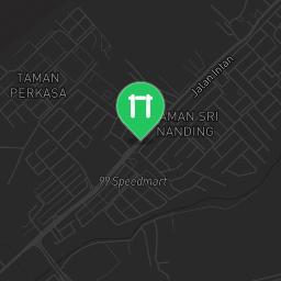 Map showing where Outdoor Gym Hulu Langat is