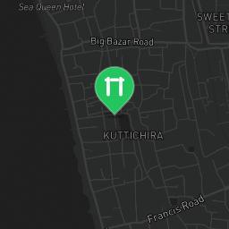 Map showing where Outdoor Gym Kozhikode is