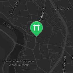 Map showing where Bodyweight gym - Audincourt - Calisthenics workout is