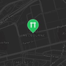 Map showing where Public gym park - Melbourne - Calisthenics workout is