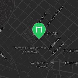 Map showing where Outdoor Fitness Belgrade is