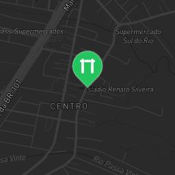 Map showing where AAL - Praça das bandeiras (Palhoça/SC - Brasil) is