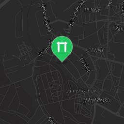 Map showing where Ostrov - Street Workout Park - RVL 13 is