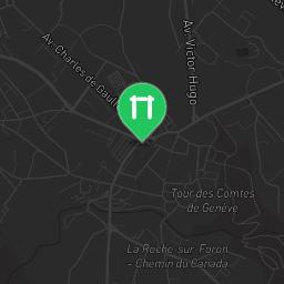 Map showing where La Roche-sur-Foron - Street Workout Park is