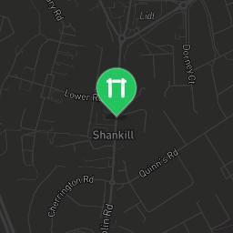 Map showing where Outdoor Fitness Shankill is