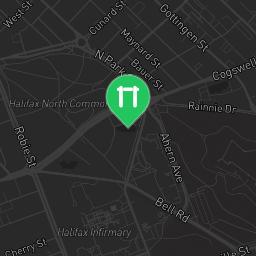 Map showing where Outdoor Fitness Halifax is