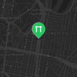 Map showing where Sydney - Fitness Stations - Bourke St Park is