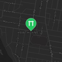 Map showing where Outdoor Fitness Hawthorne Park is