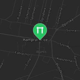 Map showing where Komprachcice - Calisthenics Park - Rolnicza is