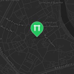 Map showing where Bodyweight workout - Auxerre - Calisthenics workout is