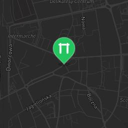 Map showing where Chodzież - Street Workout Park - Scena plenerowa is