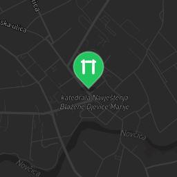 Map showing where Rab - Calisthenics / Fitness Trail - Park-Suma Komrcar is