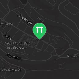 Map showing where Bělá pod Bezdězem - Street Workout Park - Rvl 13 is