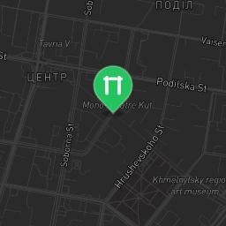 Map showing where Bodyweight workout - Khmelnytskyi - Calisthenics workout is