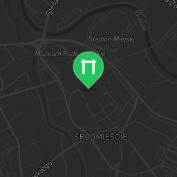 Map showing where Bodyweight workout - Krosno - Calisthenics workout is