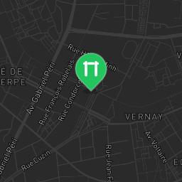Map showing where Aire de fitness AirFit Vaulx-en-Velin is