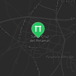 Map showing where Parque de Calistenia Sta Cruz is