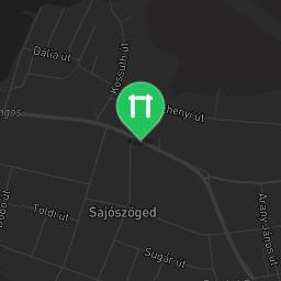 Map showing where Sajószöged - BeStrong Park is